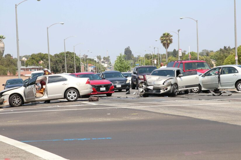 Multi-Car Accident in intersection